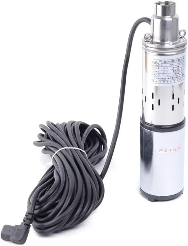 Dybbrønds nedsænkelig pumpe, soldrevet, højtydende,280W DC48V, 48V, EU
