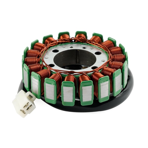 Generator Stator, Højkvalitets kobberviklinger, Temperaturmodstand op til 200°C, Kompatibel med Kawasaki Ninja 2005-2011, 3 ledningskonfiguration