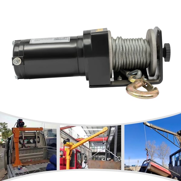 Elektrisk vinsch, DC12V, IP67 vattentät