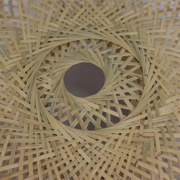 Pendellampe, Håndlavet Design, Miljøvenligt Materiale,Dia 40cm, Ingen pære