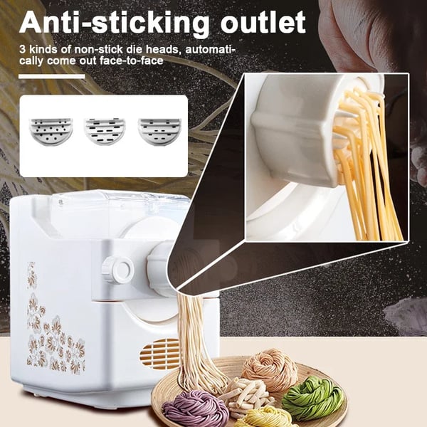 Elektrisk Noodle Maskine, Automatisk Betjening, Multifunktionelt Design,HVID, EU