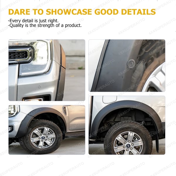 Fender Flares, Nem Installation, Holdbar Konstruktion,FORD RANGER T9