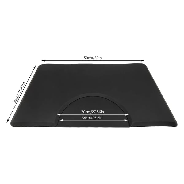 Salong Mat, Hållbart Material, Ergonomisk Design,1 st, svart