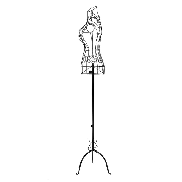 Overkropsmannequin, Jernmateriale, Justerbar Højde 140-160 cm, Skulderbredde 32 cm, Hals 10,5 cm, Talje 19 cm