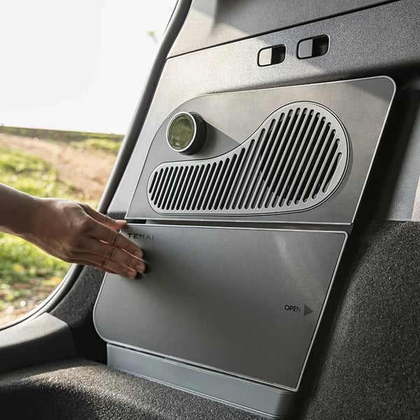 16L auton jääkaappi, kannettava kompressoripakastin, kaksoisaluejäähdytys, yhteensopiva Tesla Model Y:n ja Highlandin kanssa, Y16