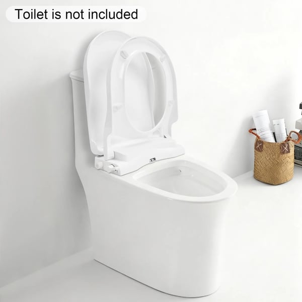 Smart Toilet Sæde, Dobbelt Dyse, Miljøvenligt Design,HVID