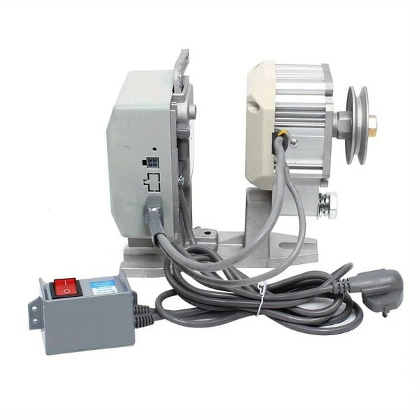 Industriell symaskinsmotor, 550 W effekt, 220 V spänning, 500 - 3000 RPM hastighetsområde, aluminiumlegering, energieffektiv