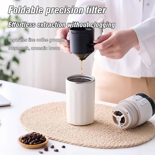 Kaffemaskine, Bærbar Design, Høj Kapacitet,HVID