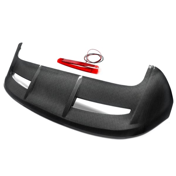 Bakre takspoiler, svansvingdesign, ABS-plastkonstruktion, kolfiberlook