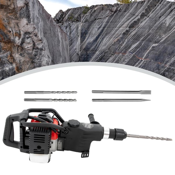 Nedbrydningshammer, 33CC, 1000W, 450omdr/min,Rød