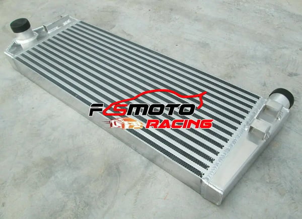 Intercooler, Kerne Størrelse 635mm x 244mm x 60mm, Samlet Størrelse 795mm x 302mm x 110mm, Indløbs/Udløbs Diameter 50mm, Aluminium Materiale