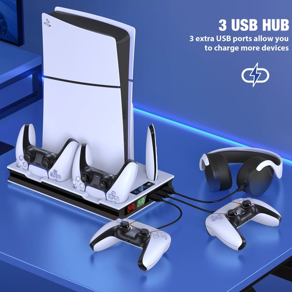Køleventilator, 3-hastigheds ydeevne, USB-hub,S5000
