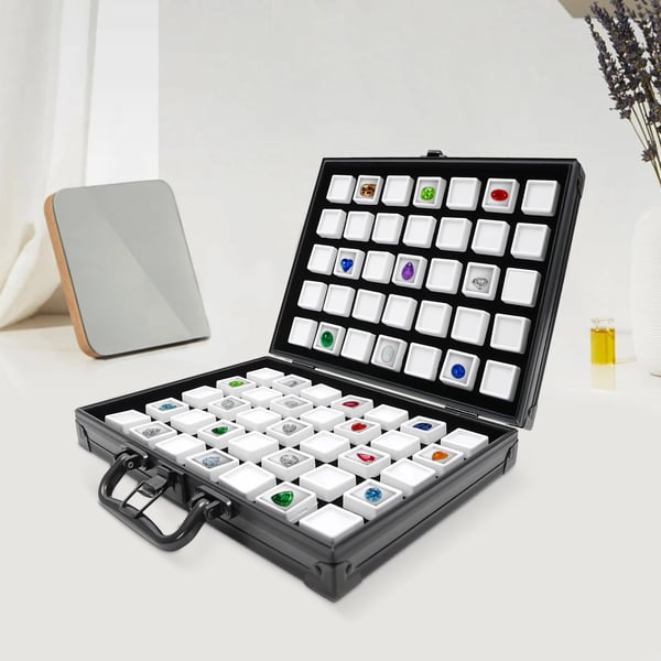 Smykkedisplay, Elegant Design, Sikker Opbevaring,M, sort