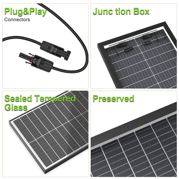 Solpanel, Høj Effektivitet, Vejrbestandig,200W