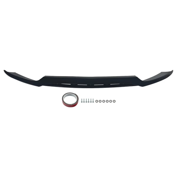 Front Bumper Lip Splitter, Holdbar ABS Plast, Nem Installation,Glansende sort