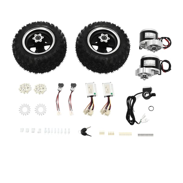 Elektrisk Trolley Ombygningskit, 250W Motor, 10 Tommer Hjul,sort