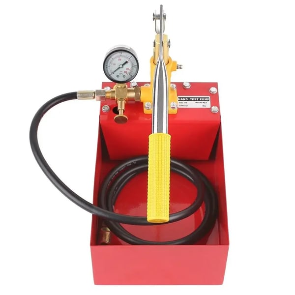 Hydrostatisk Trycktestpump, 5L Kapacitet, Maximalt Tryck 25 bar, Dubbel Ventilsystem, 1,8m Slanglängd, Rostfritt Stål Konstruktion