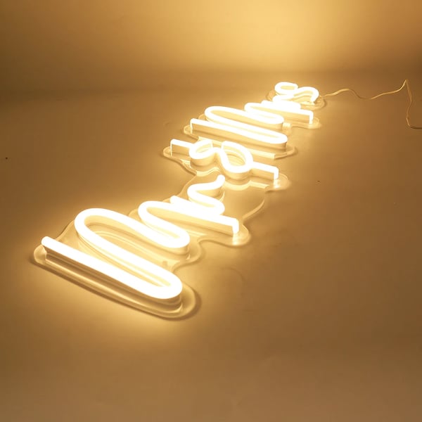 Hr. & Fru. LED Neon Skilt, Moderne Akryl Design, Tilpasselig Form,Hr. Fru, EU-stik