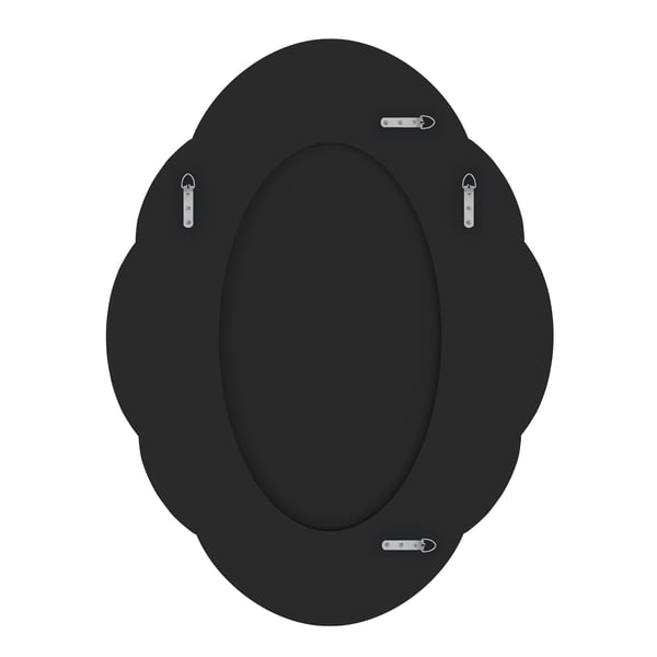 Väggspegel, samtida stil, oval form, spegelfinish,Silver, 60x80cm