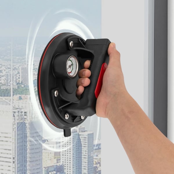 Elektrisk vakuum sugekop, belastningskapacitet 170 kg, batterikapacitet 2400mAh, sugekop diameter 20 cm, opladningstid 2 timer