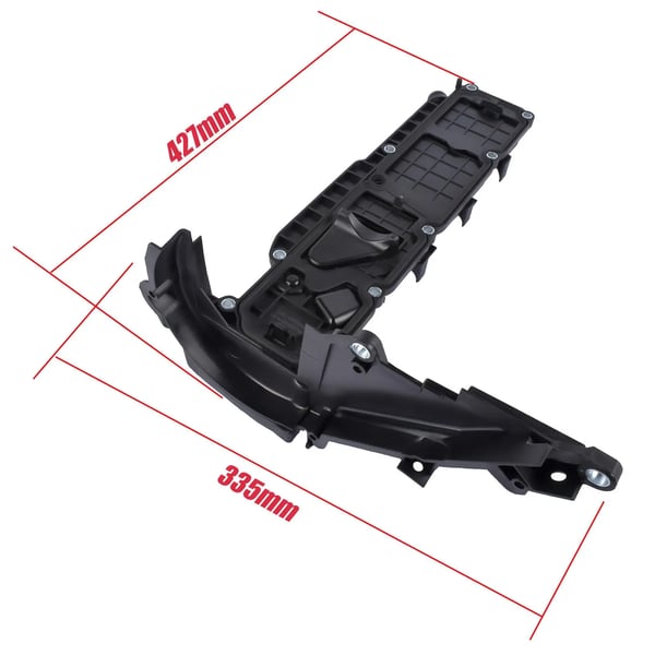 Cylinderhoveddæksel, Plastik, Kompatibel med Kompakte Bilmodeller, 1.6L Motor, OE Numre 9688939180, 0248.S0