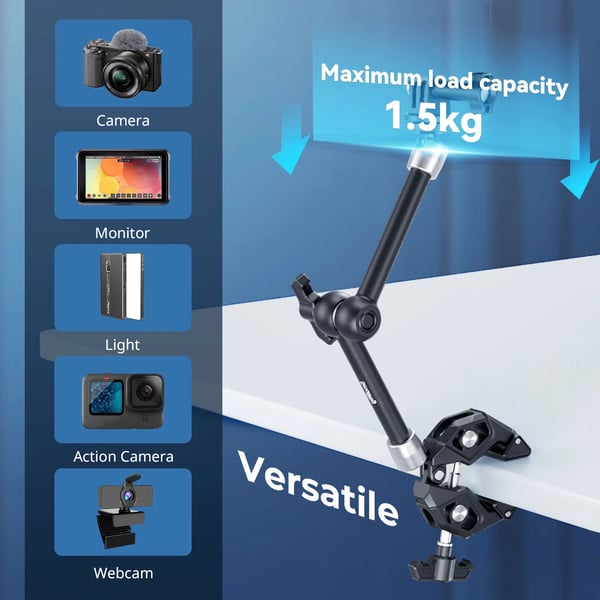 Klemmekit, Justerbar Magisk Arm, Alsidig Kompatibilitet,4454