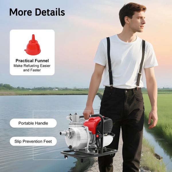Vattenpump, Högtrycksprestanda, Effektiv Vattenöverföring,EU, 1.2KW