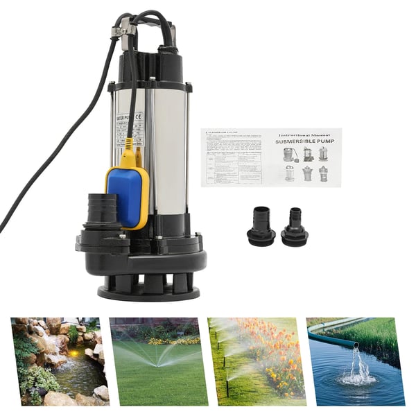 Upotettava viemäripumppu, 36000L/h virtaama, 2HP teho,EU, 220V