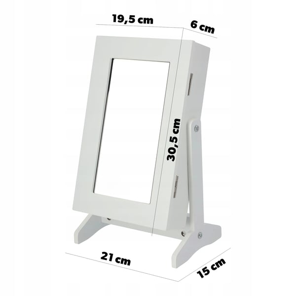 Smykkeskab, Træmateriale, 30 cm Højde, 25 cm Bredde, 15 cm Dybde, Organiseret Rumdesign
