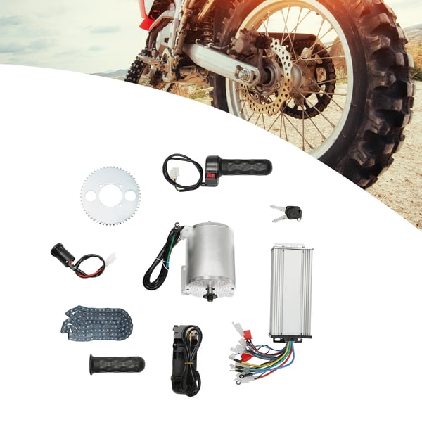 Børsteløs Motor Kit, 3000W Effekt, 48-72V Spænding, Nominelt Moment 5.4 N.m, Egnet til Elektriske Motorcykler og Cykler