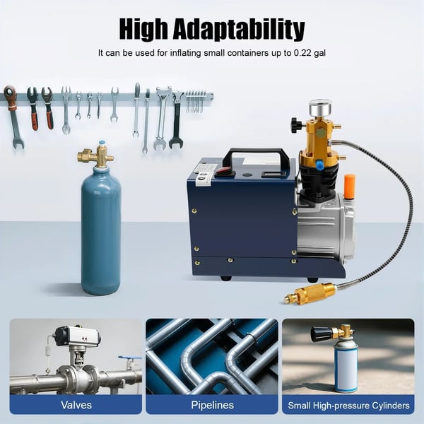 Högtrycksluftkompressor, 4500 PSI, Hållbar Design,220V, EU