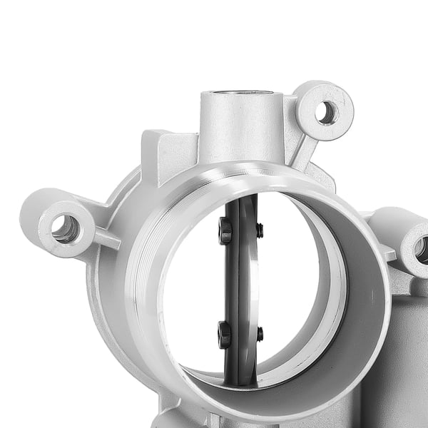 Elektrisk Gasreguleringshus, Bore Diameter 48mm, Aluminium Materiale, Direkte Erstatning, Gasplade Diameter 1-8/9 tommer, Antal Stik 1