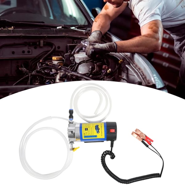 Olieudtrækningspumpe, 12V, 100W, Flow Rate 1-4 L/min, Dimensioner 16*6*7 cm, Arbejdscyklus 30 min