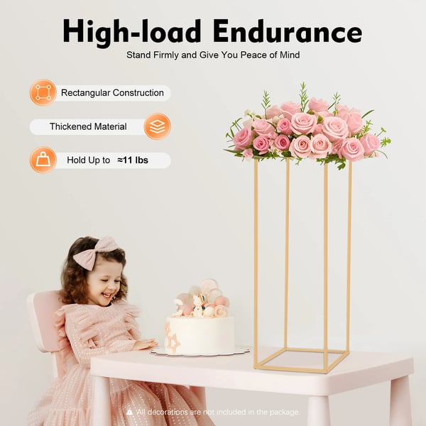 Blomsterställning, Robust Metalldesign, Mångsidig för Dekor,Guld