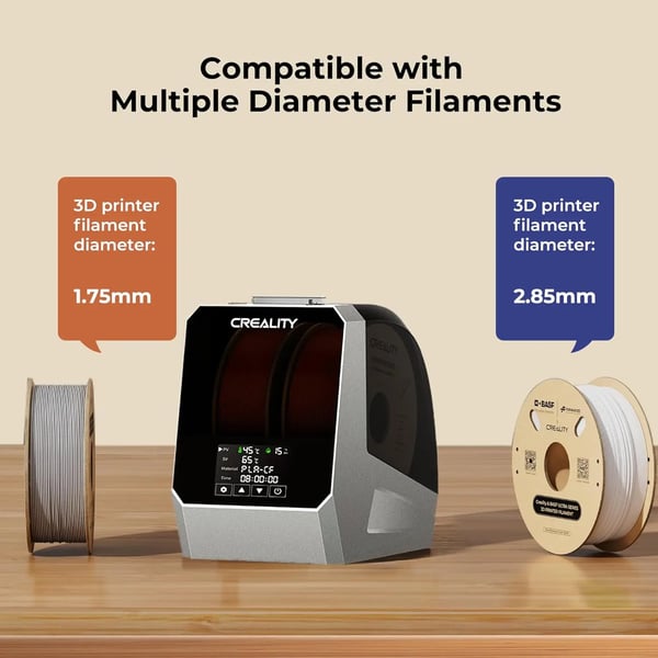 Filament Tørrer, Dobbelt Kapacitet, Justerbar Temperaturkontrol,EU Stik-220V, Filament Tørrer Plus