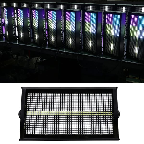 LED Strobelys, DMX Kontrol, Robust Vandtæt Design,2 Lys og 1 Kasse