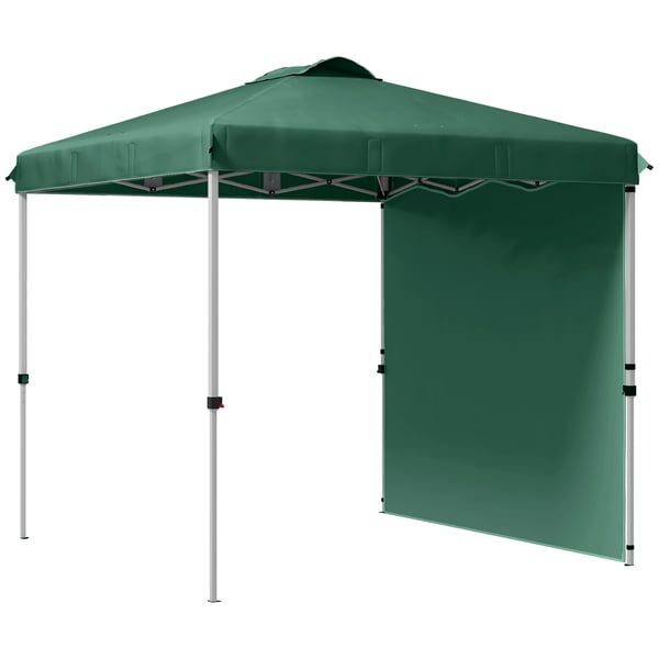 Fälltält, 2,5m x 2,5m, Justerbar Höjd,Grön