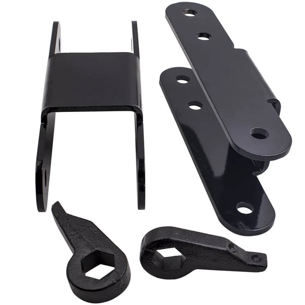 Lift Kit, Justerbar Forhøjning, Bageste Shackles, Kompatibel med GMC og Chevy