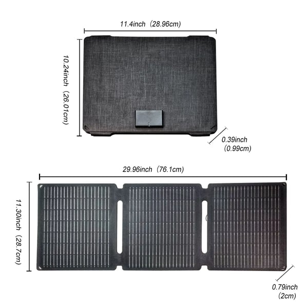 Solpanel, Høj Effektivitet Konvertering, Bærbart Design,35w solpanel