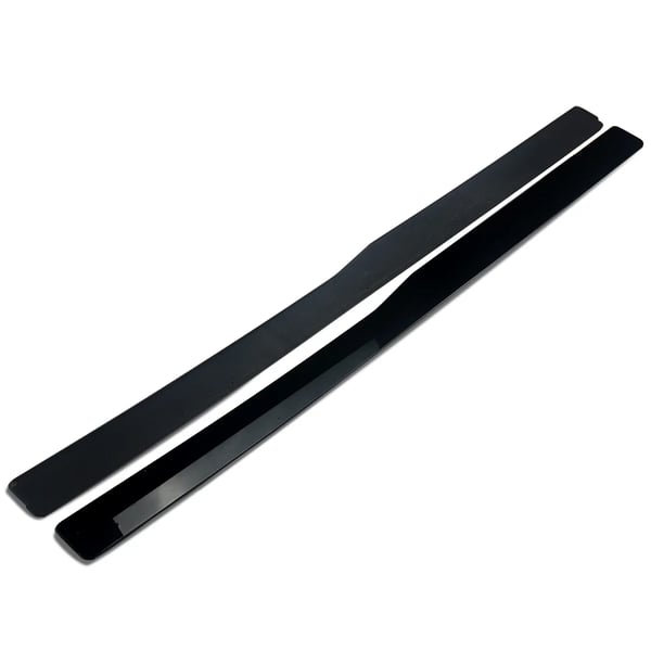 Side Skirt Extension Panel Karosserikit, ABS Plastmateriale, Blank Sort Finish, Skræddersyet Pasform til BMW F80 M3 og F82 M4,2stk