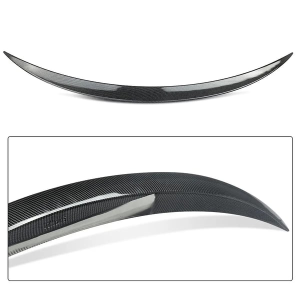 Spoiler, Carbon Fiber Look, Forbedrer Aerodynamik,som vist