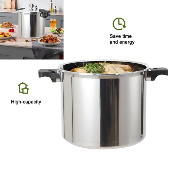 Trykkoger, 22L kapacitet, aluminiumlegering, 32 cm diameter, maksimalt tryk 90 kPa, vægt 4,65 kg