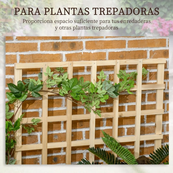3-lags plantekasse, espalier til klatreplanter, konstruktion i fyrretræ