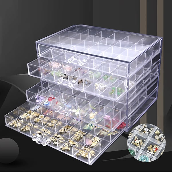 Neglekunst Opbevaring, 120 Rum, Skuffeorganisator,Klar