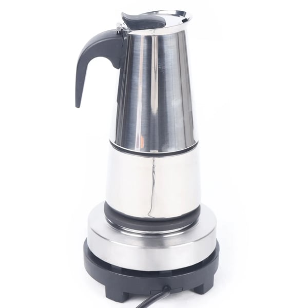 Espressomaskin, Elektrisk, 6 Koppar, Silver
