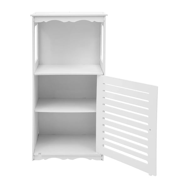 Opbevaringsskab, Fritstående, Alsidig Design,Hvid