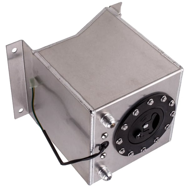 2,5 Gallon Brændstoftank, Holdbar Aluminiumskonstruktion, Sikkerhedsskum Inkluderet, Universel Pasform