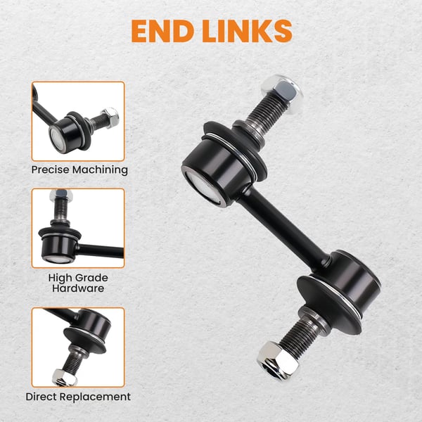 Sway Bar End Links, Kompatible med Corvette C5 C6, Holdbare Erstatningsdele
