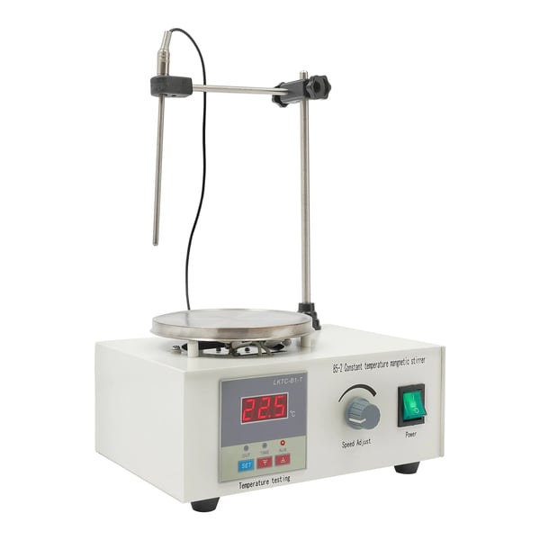 Magnetrörare, Justerbar hastighet 0-2000 RPM, Temperaturkontroll 32-210,2°F, 250W uppvärmning