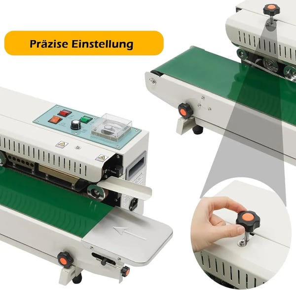 Plastikposeforseglingsmaskine, 500W Effekt, Automatisk Drift,grøn